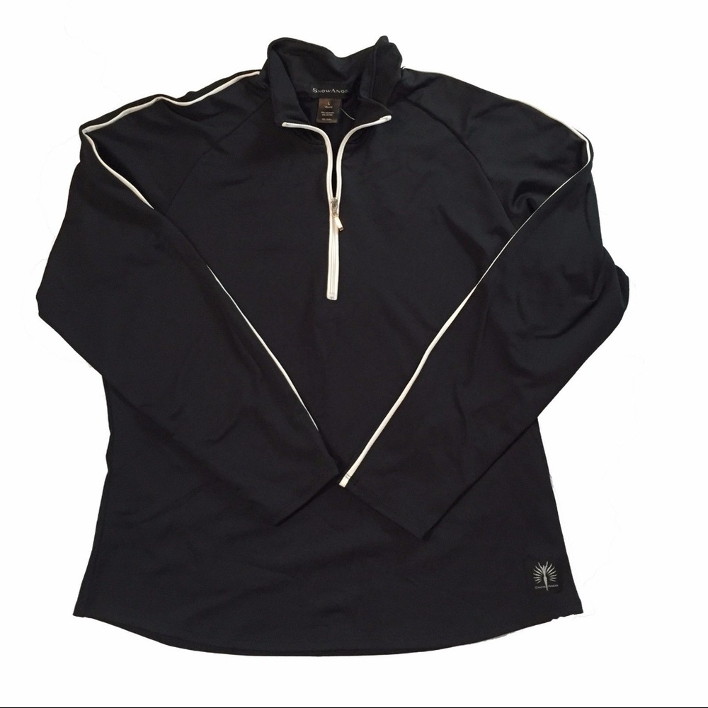 Snow Angel Veluxe Zip Turtleneck Black